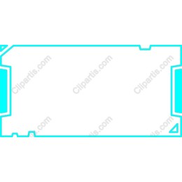Cyan Outline Digital Frame