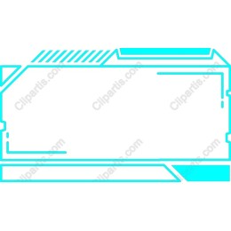 Sleek Cyan Tech Frame