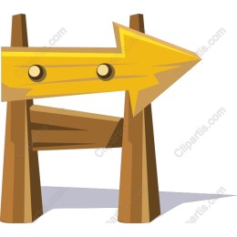 Wooden Arrow Sign