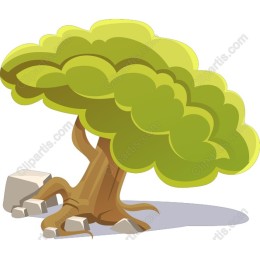 Stylized Green Tree