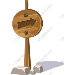 Rustic Wooden Directional Sign