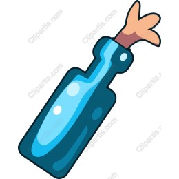 Whimsical Message in a Bottle
