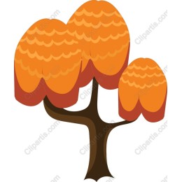 Stylized Orange Tree