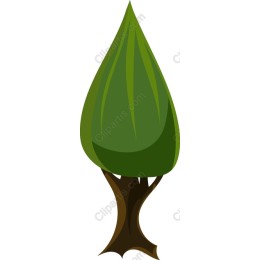 Stylized Green Tree