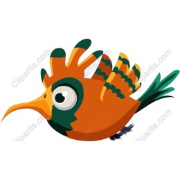 Vibrant Whimsical Bird