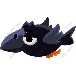 Playful Cartoon Bird