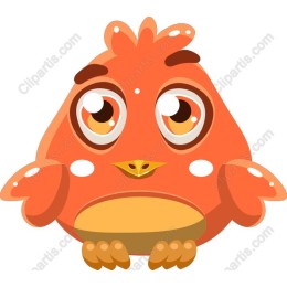 Charming Orange Bird