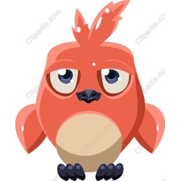Whimsical Red Bird