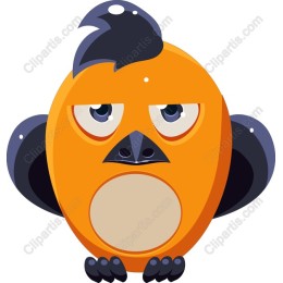Charming Orange Bird