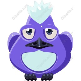 Whimsical Purple Bird