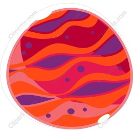 Vibrant Wave Patterned Egg