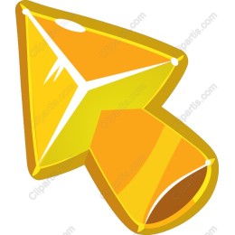 Vibrant Yellow Geometric Shape