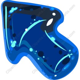 Dynamic Blue Arrow