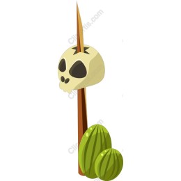 Skull and Watermelon