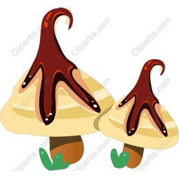 Whimsical Mushroom with Chocolate Drizzle
