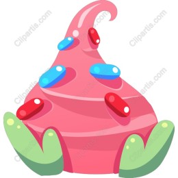 Whimsical Pink Ice Cream Cone