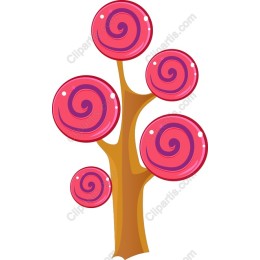 Whimsical Pink Spiral Tree