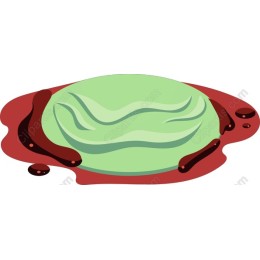 Vibrant Green and Red Abstract