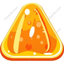 Vibrant Orange Triangle