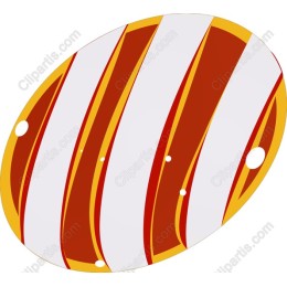 Vibrant Striped Egg