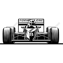 Dynamic Formula One Racing Car