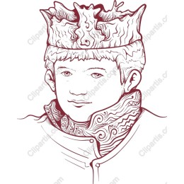 Whimsical Young Boy with Crown and Scarf