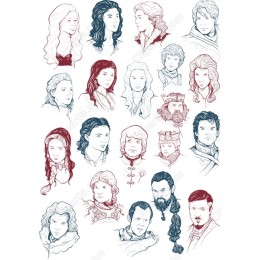 Diverse Character Portraits Set