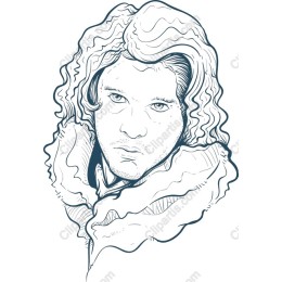 Curly Hair Character Portrait