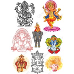 Ganesh Set - Cultural Clipart Collection