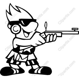 Cool Kid with a Toy Gun
