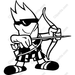 Bold Cartoon Archer