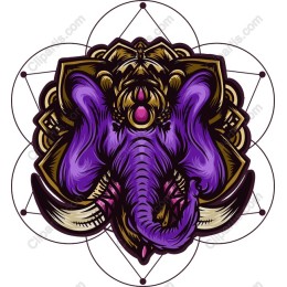 Majestic Elephant Mandala
