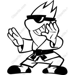Dynamic Cartoon Martial Artist