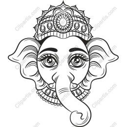 Elegant Elephant Head