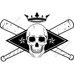 Skull and Crossed Bats