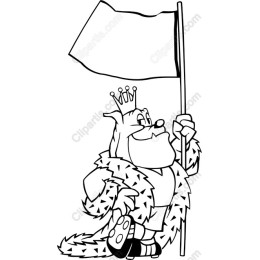 Royalty in Action: Cartoon King