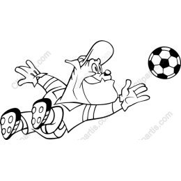 Diving Soccer Character