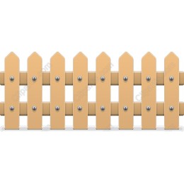 Classic Wooden Picket Fence