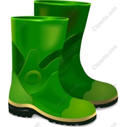 Green Rubber Boots