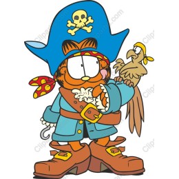 Whimsical Pirate Cat