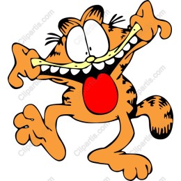 Playful Cartoon Cat Character