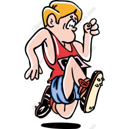 Energetic Cartoon Runner