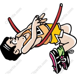 Energetic Young Athlete Jumping