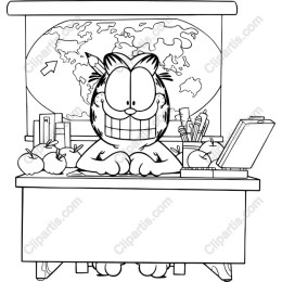 Whimsical Cat at Desk