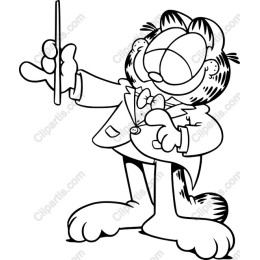 Charming Cartoon Cat
