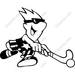 Energetic Hockey Hero