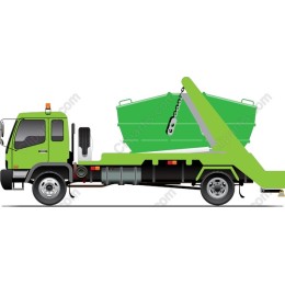 Eco-Friendly Green Dump Truck