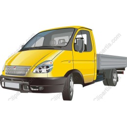 Yellow Pickup Truck