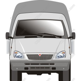 Front View Commercial Delivery Van