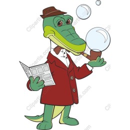 Charming Alligator Character